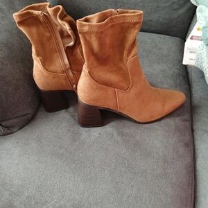George Simonton Brown Heeled Boots